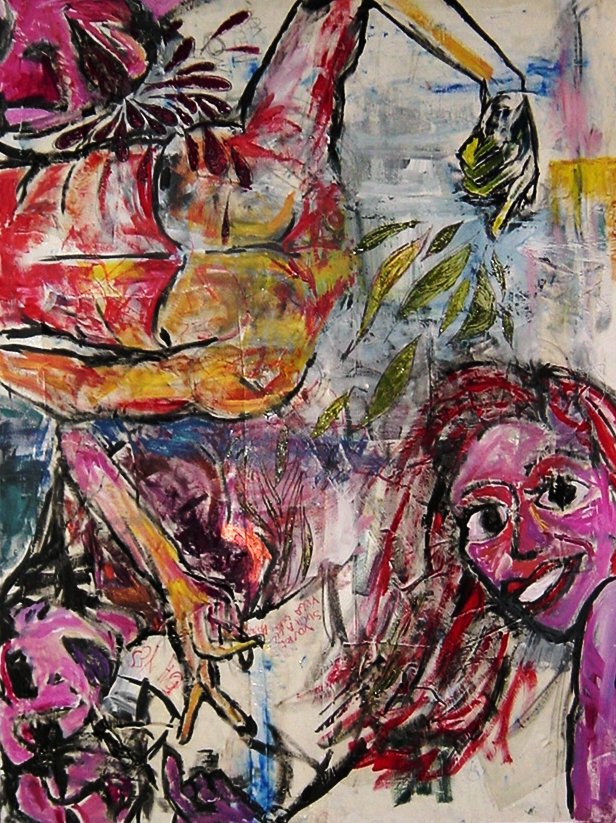 HIGHSCHOOL. 3x4ft., ACRYLIC.